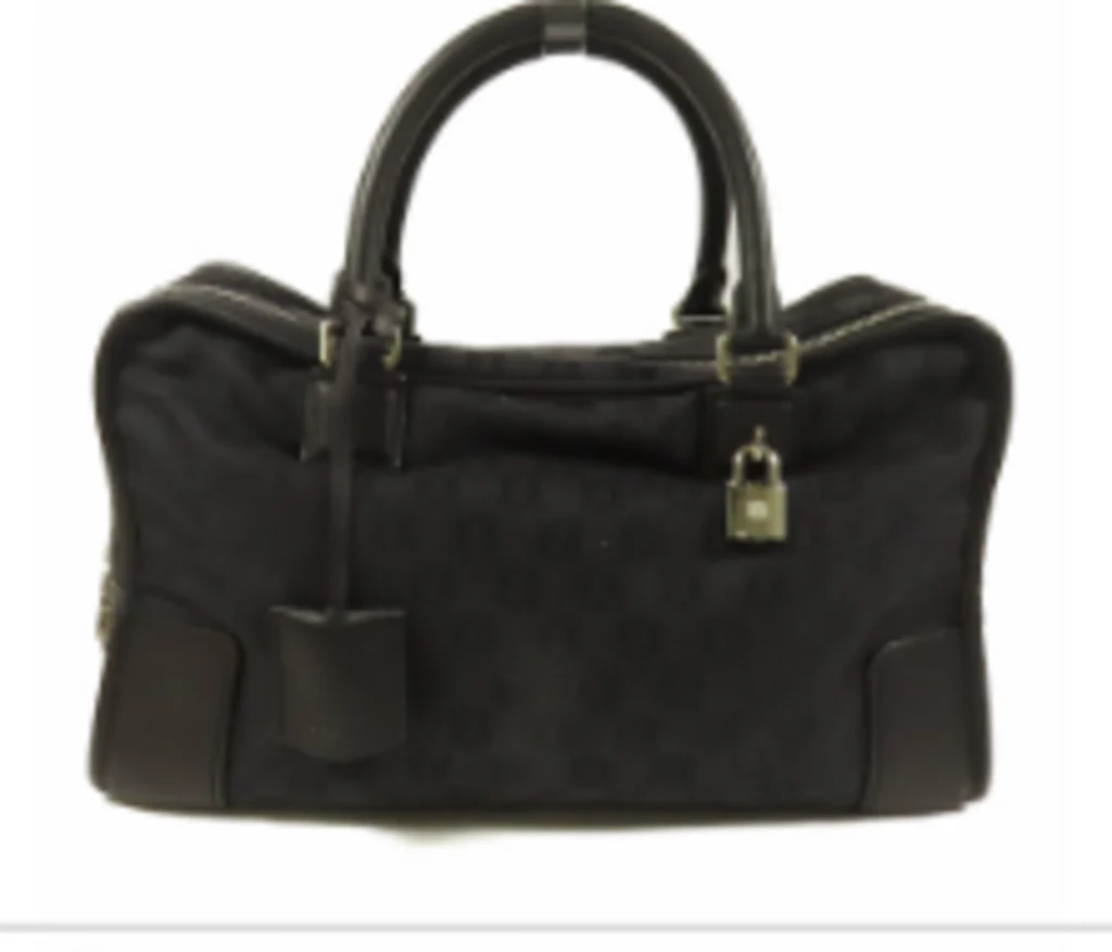 Black Canvas Amazona Bag