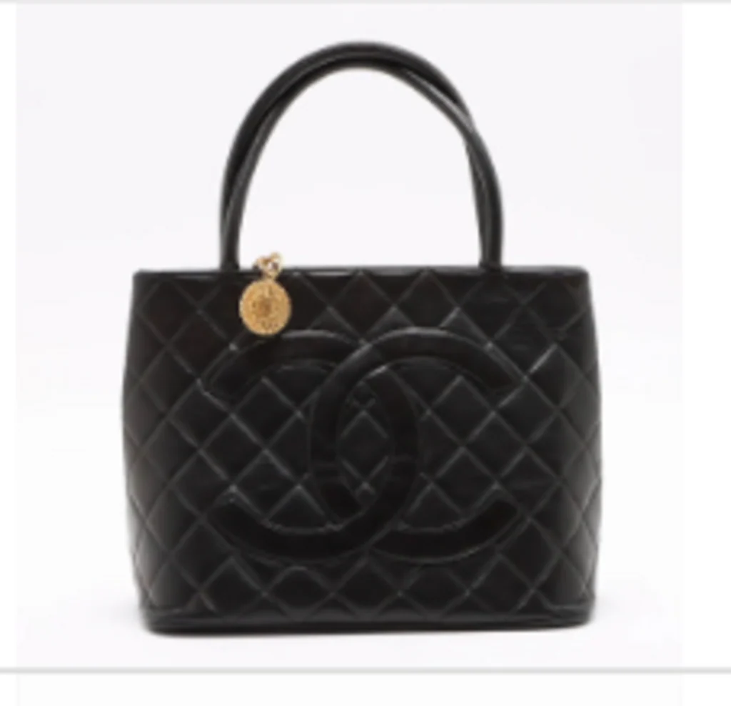 Black Caviar Medallion Tote