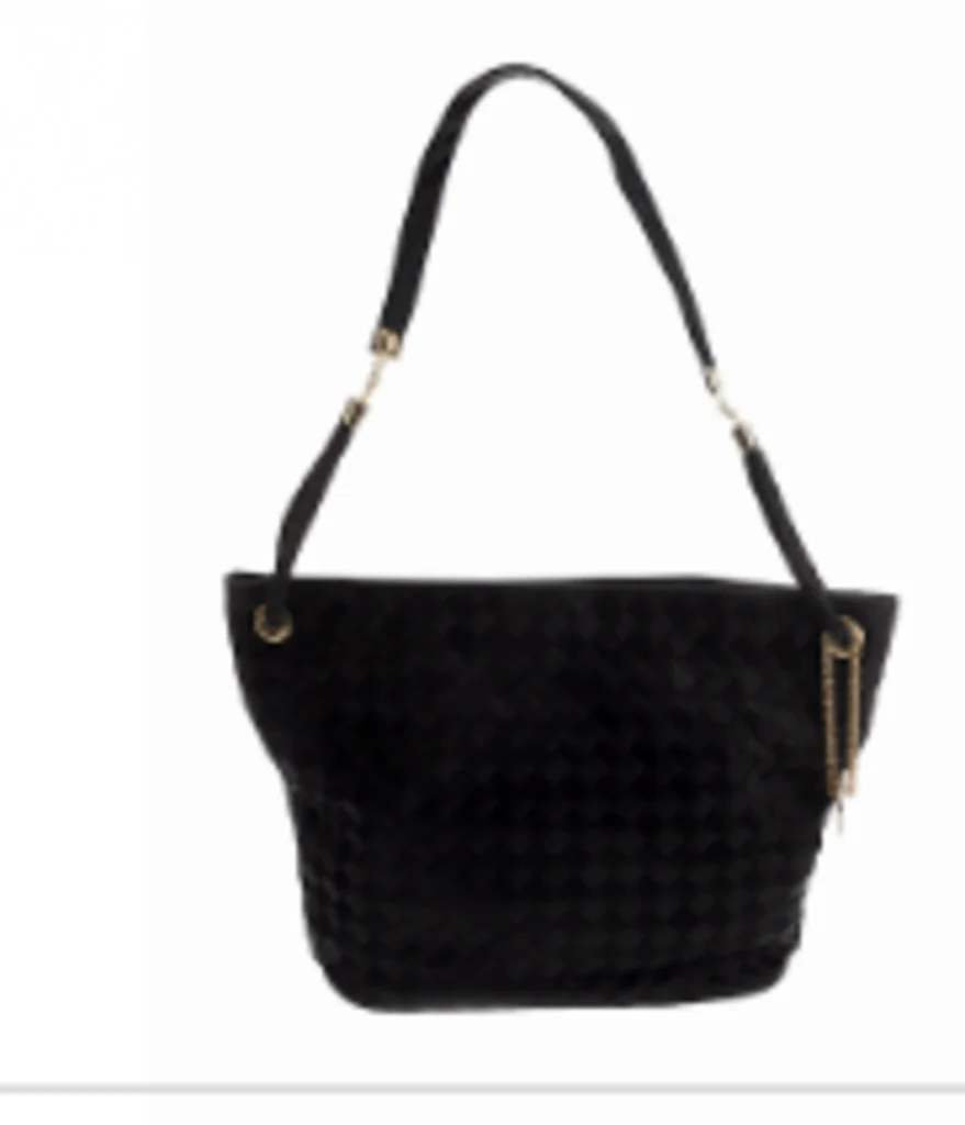 Black Intrecciato Shoulder Bag