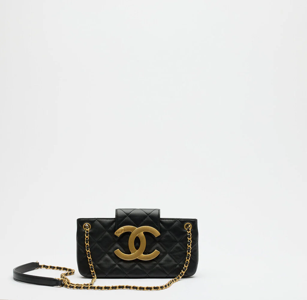 Chanel Black Baguette Large CC Shoulder/Crossbody