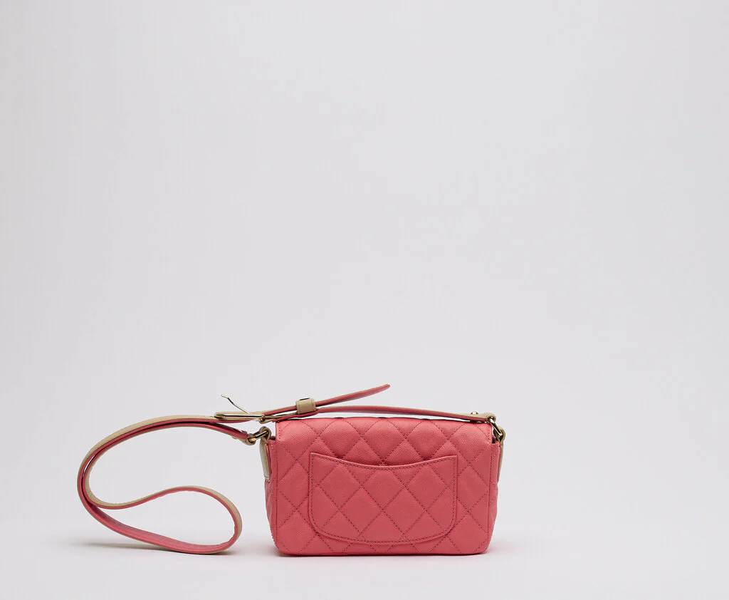 Chanel Caviar Pink Mini Rectangle Flap - Image 3