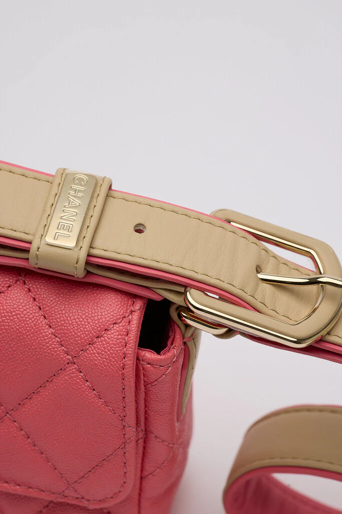 Chanel Caviar Pink Mini Rectangle Flap - Image 6