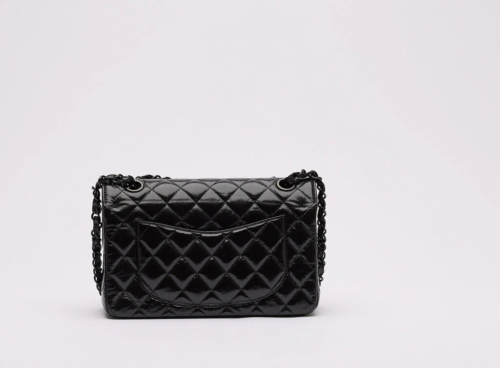 Chanel Glazed Calfskin So Black Small - Image 3