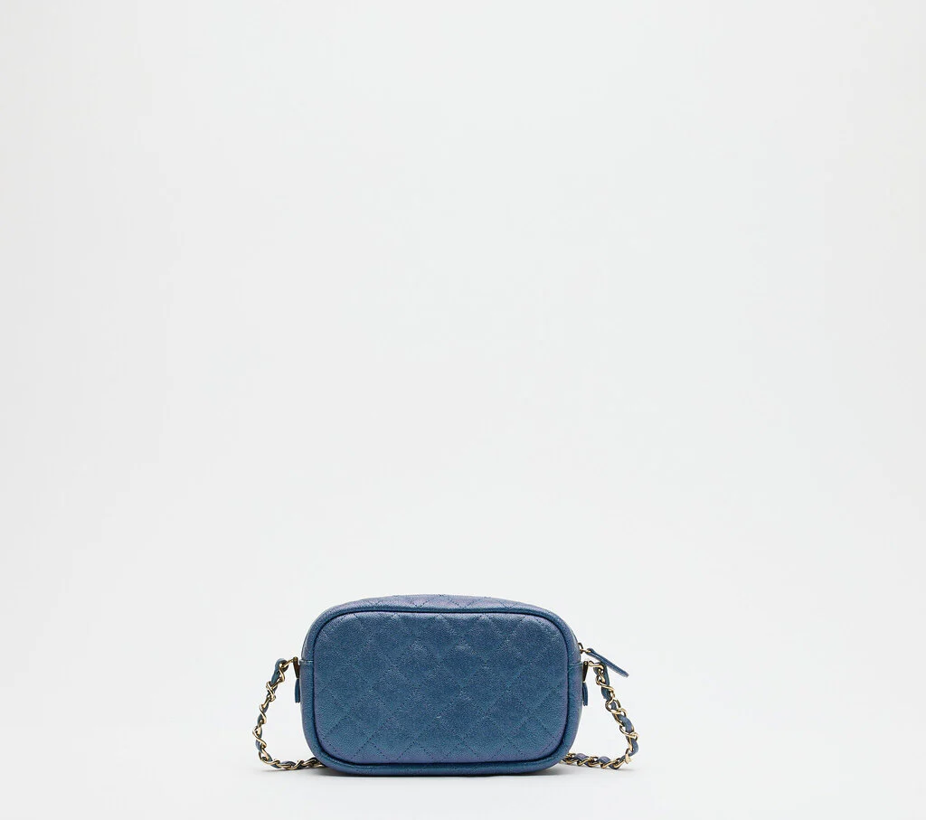 Chanel Indigo Iridescent Pocket Camera Bag (2019) - Image 3