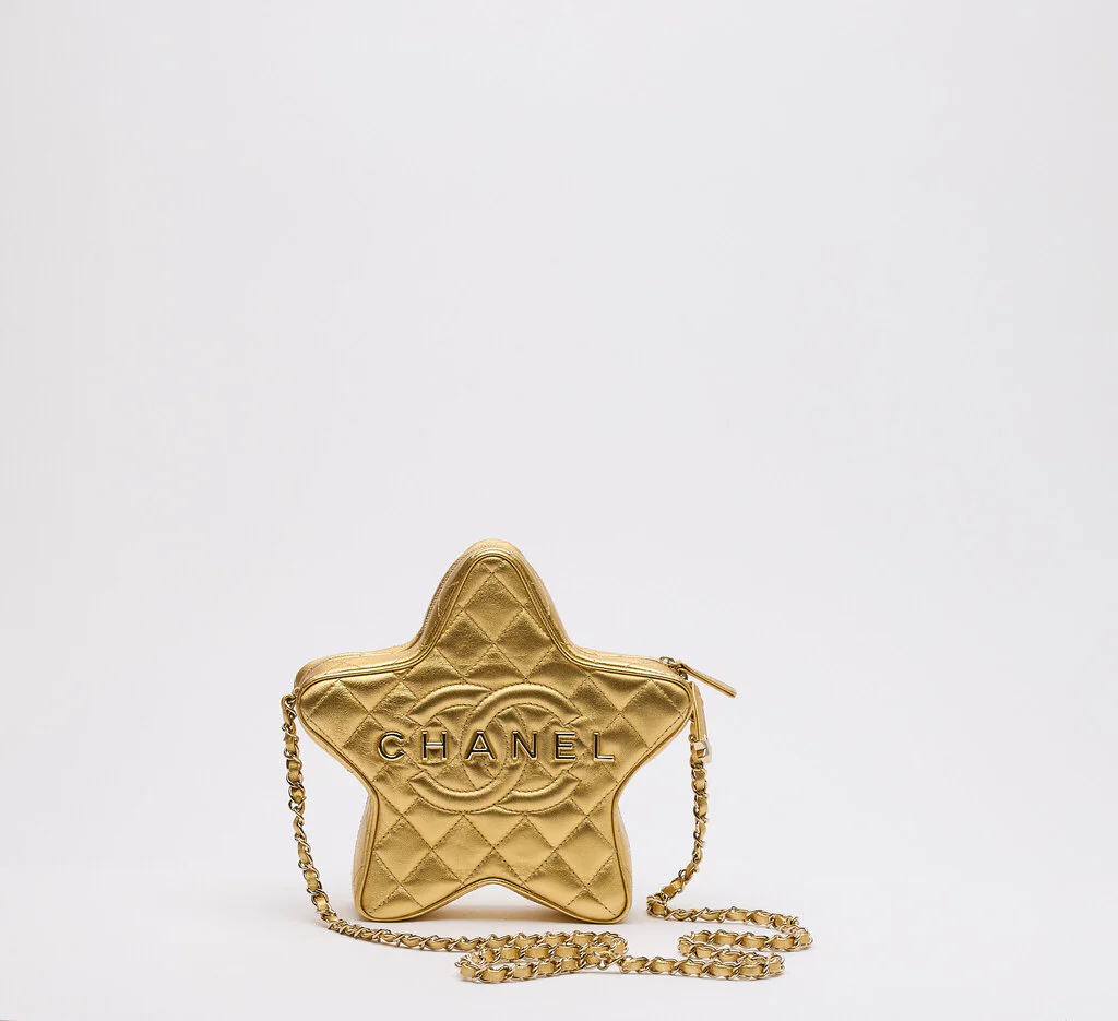Chanel Metallic Gold Walk of Fame Star Crossbody