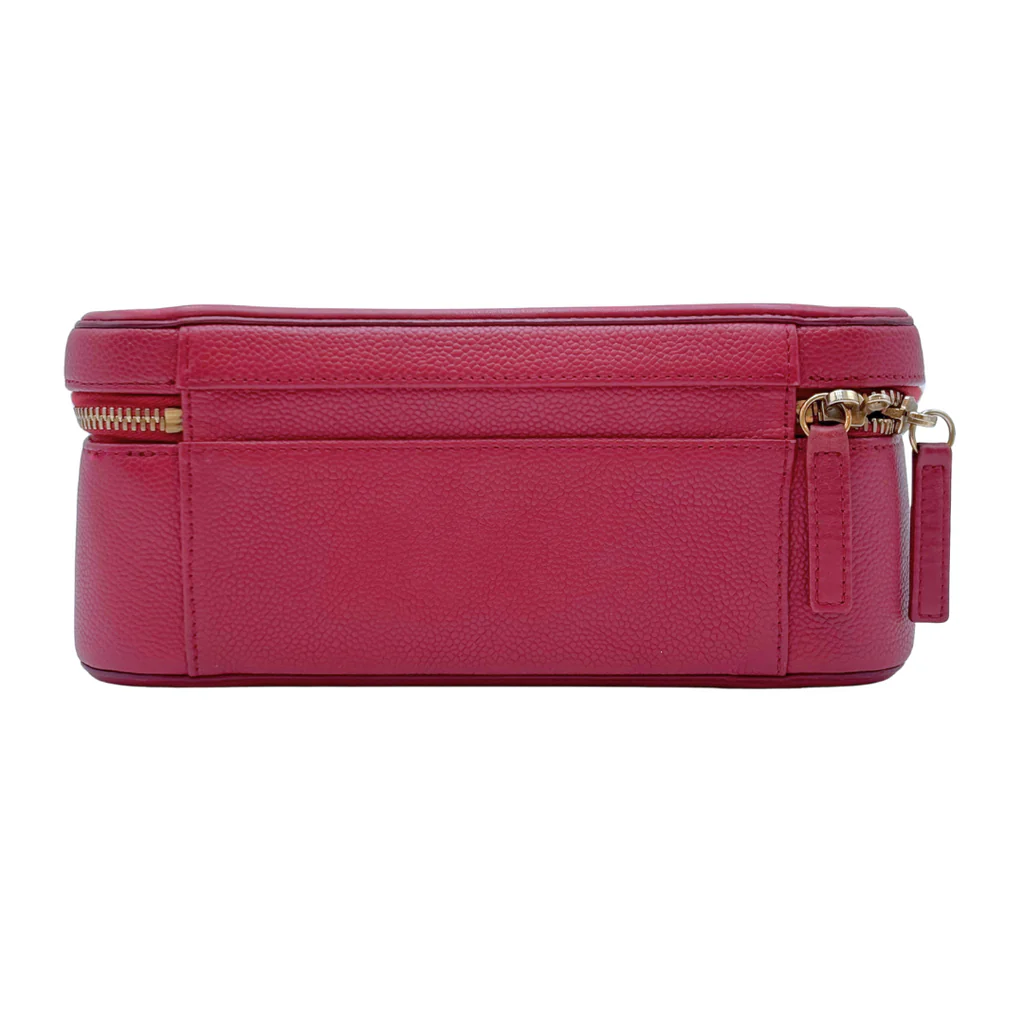 Chanel Red Filigree Caviar Box Bag - Image 4
