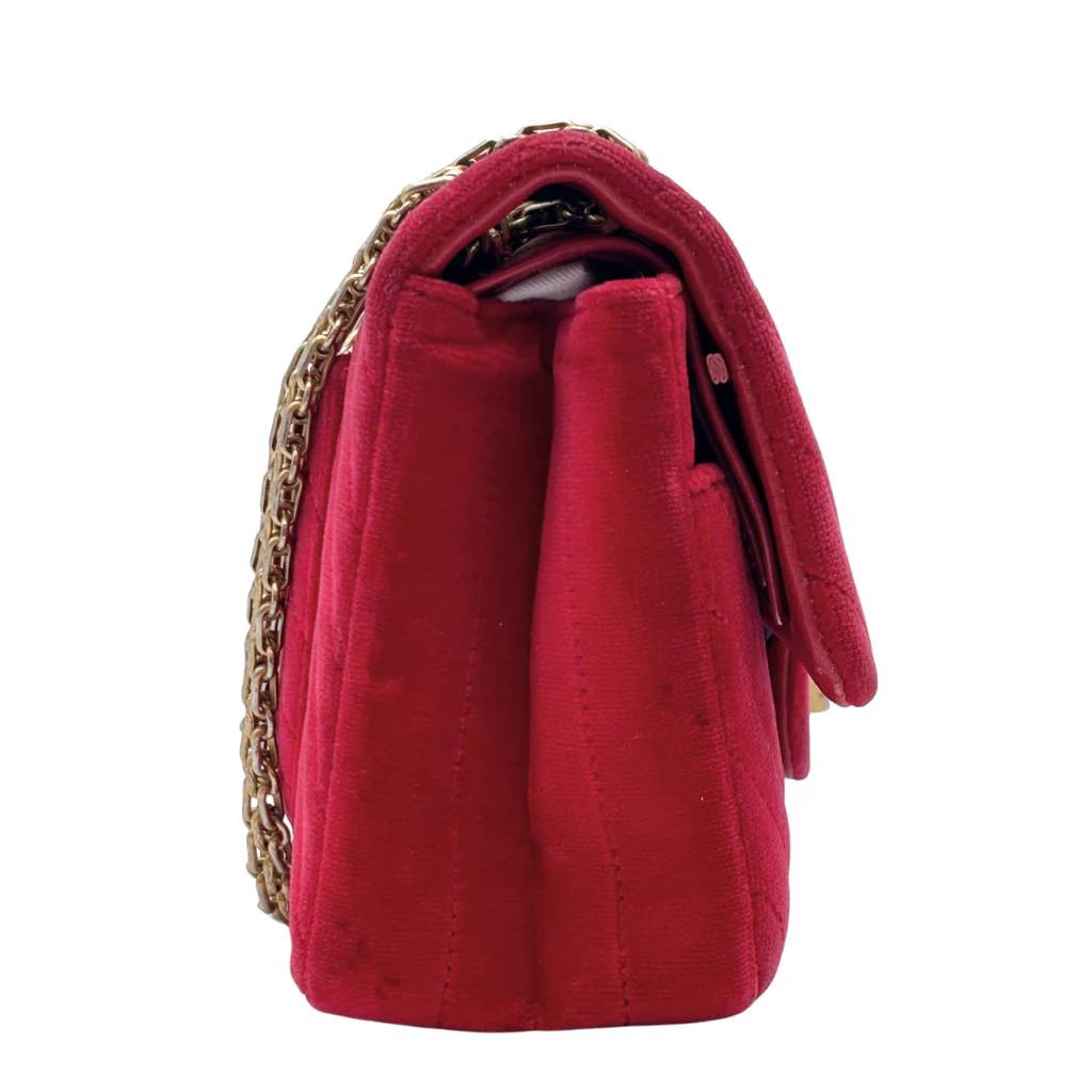 Chanel Red Velvet 2.55 Reissue - Image 3