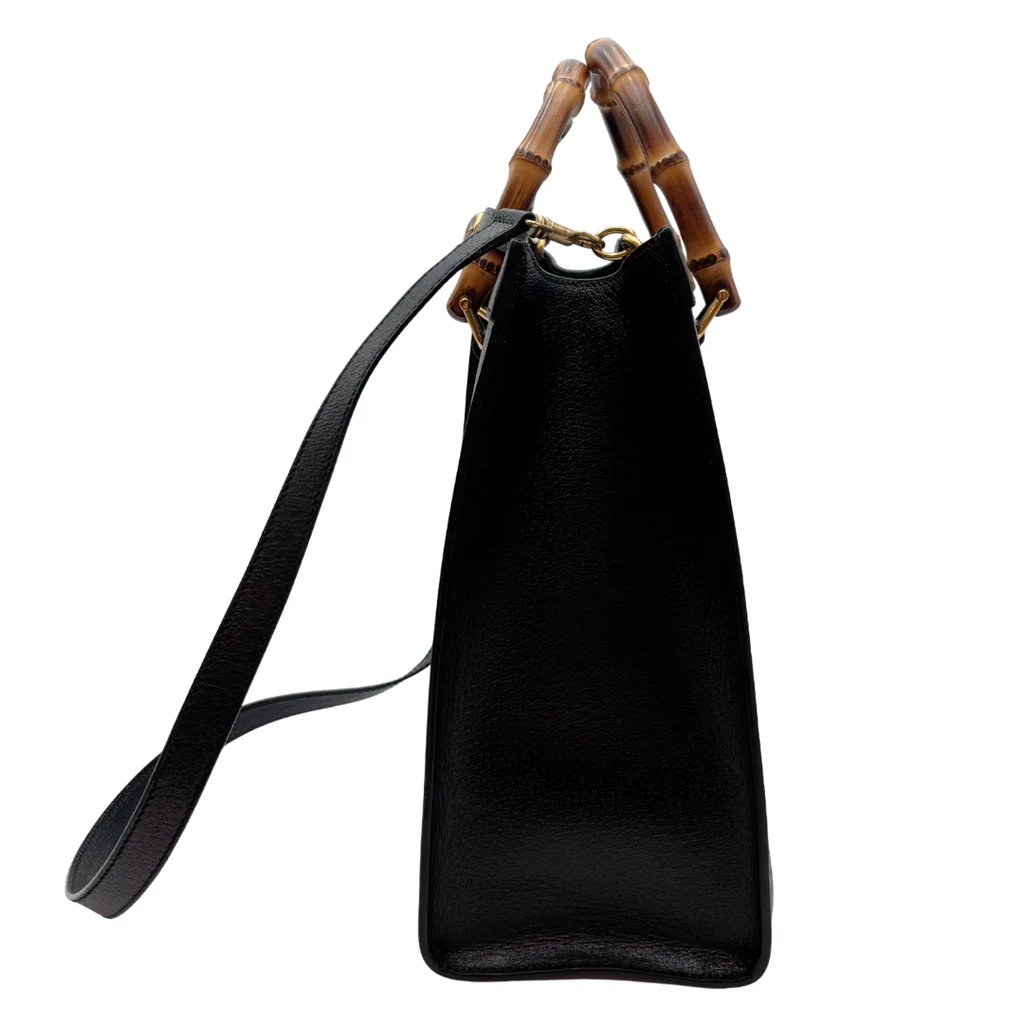 Gucci Black Dragon Painted Diana Bag - Image 3