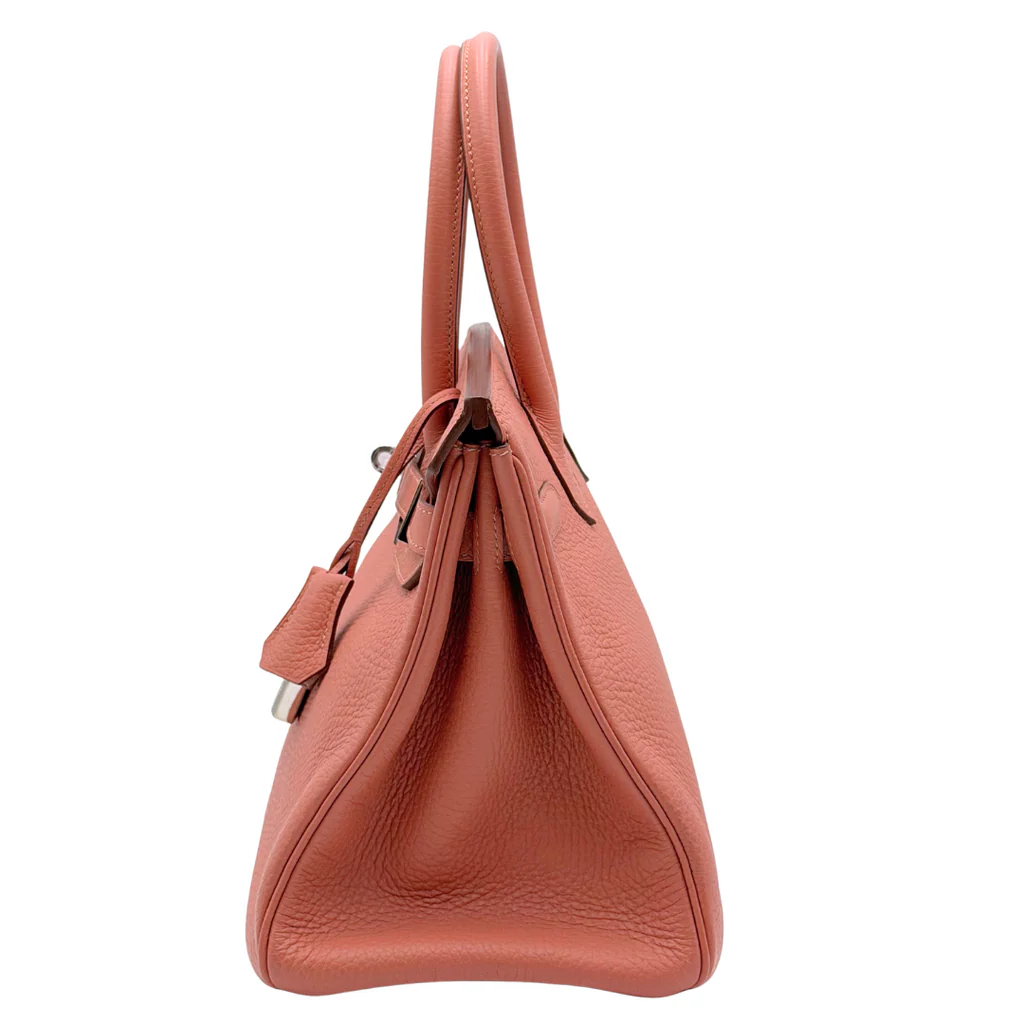 Hermès Birkin Rosy Clemence 30CM Palladium HW (2013) - Image 3