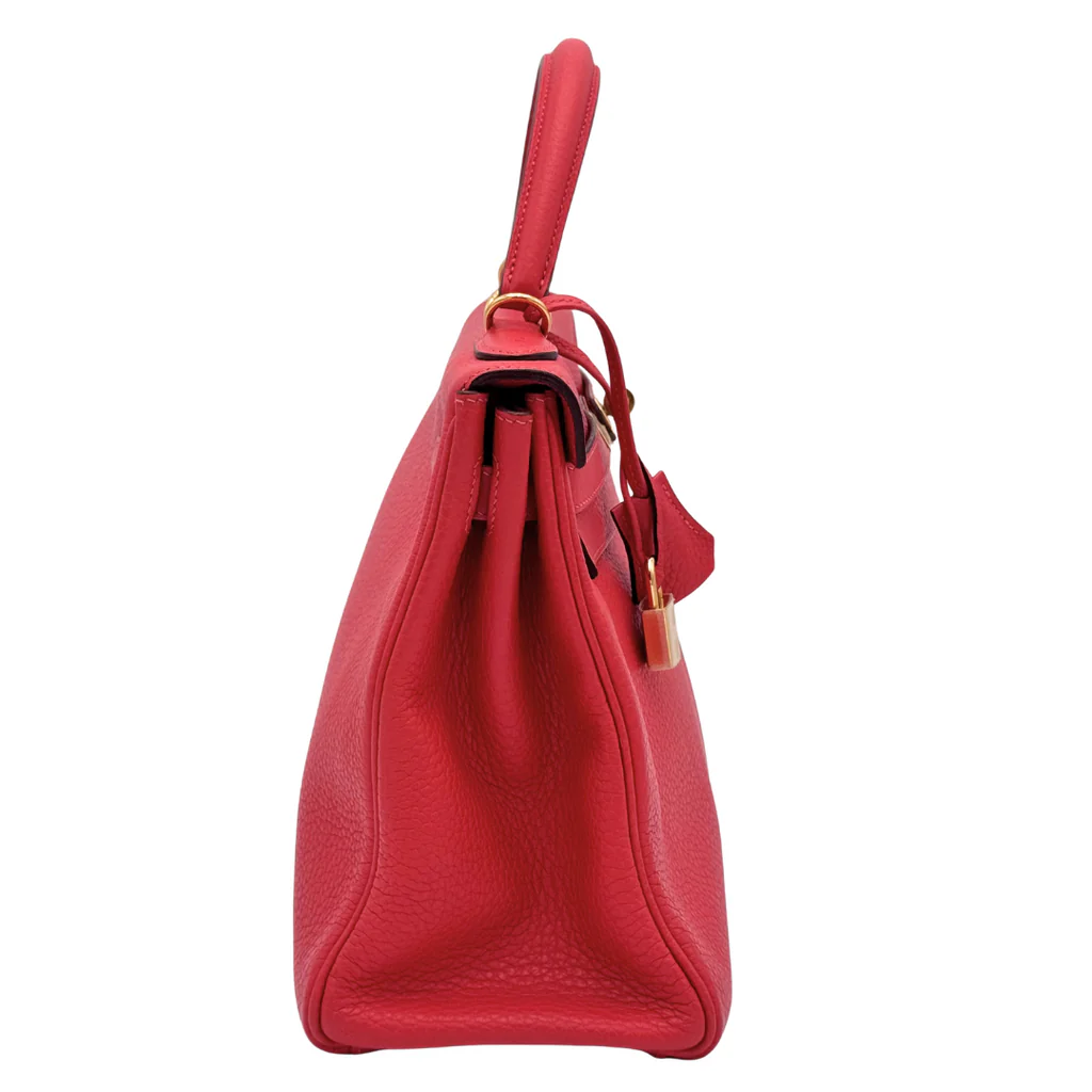 Hermès Kelly Poppy Togo 32CM Gold HW (2014) - Image 3