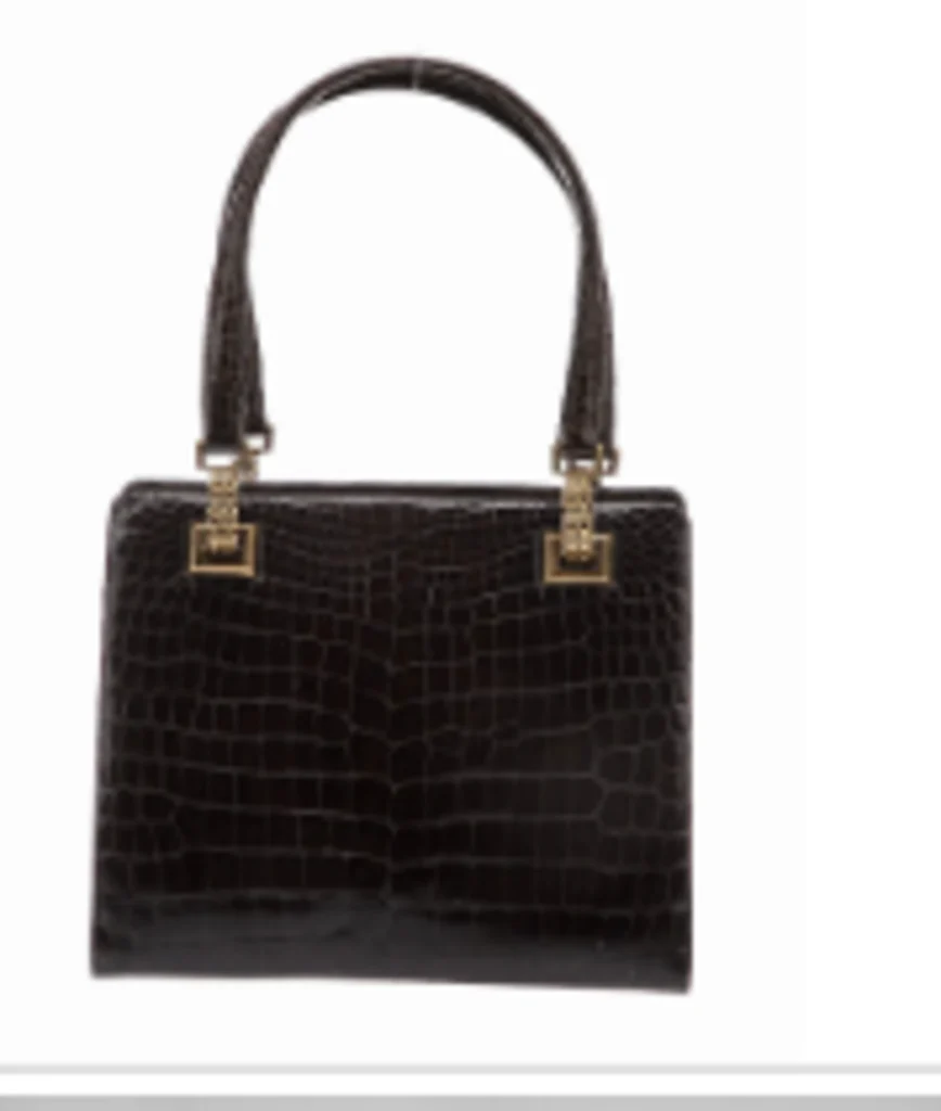 Vintage Croc Top Handle Bag